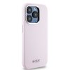 DKNY DKHMP14LSMCHLP iPhone 14 Pro 6.1różowy/pink hardcase Liquid Silicone Small Metal Logo MagSafe
